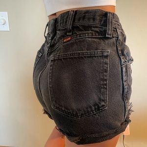 Rustler VTG black denim cutoff shorts 29/30
